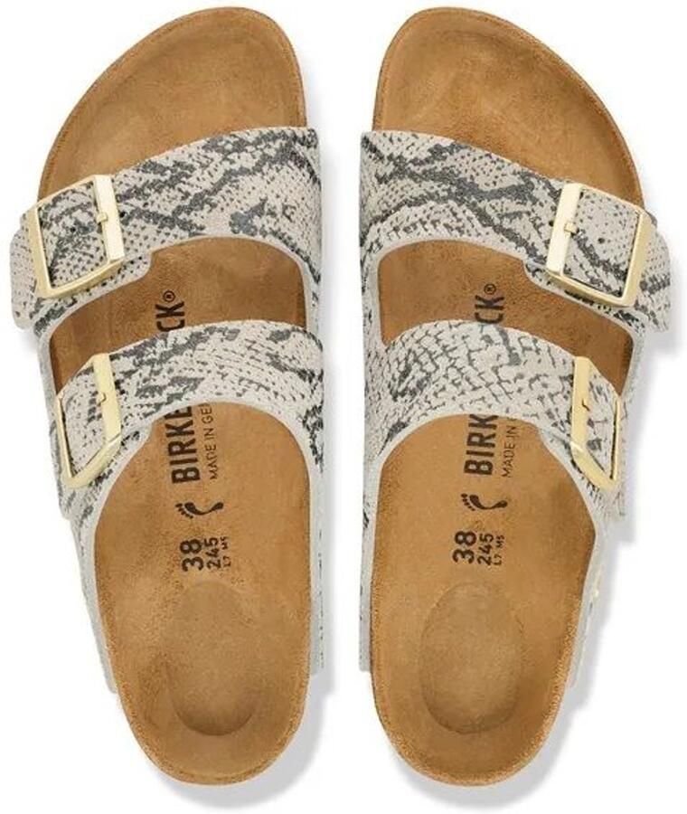 Birkenstock Huisschoenen van echt leer model 'Arizona'