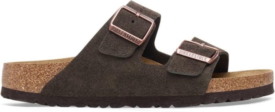 BIRKENSTOCK Slippers Arizona Leer Bruin - Foto 4
