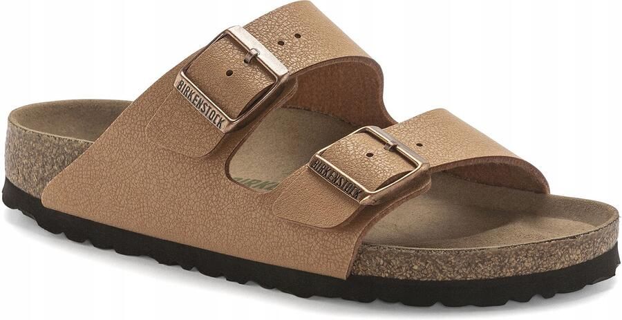 Birkenstock Arizona Vegan Birko-Flor Nubuck Sandalen Brown