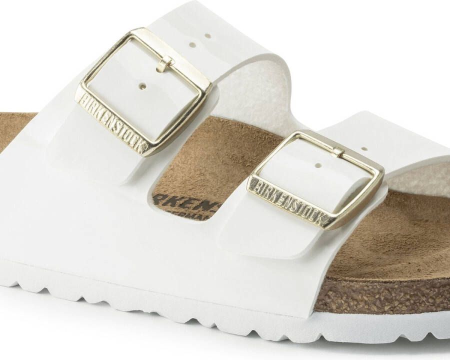 Birkenstock Arizona Slippers Patent White Regular fit | Wit | Imitatieleer - Foto 4