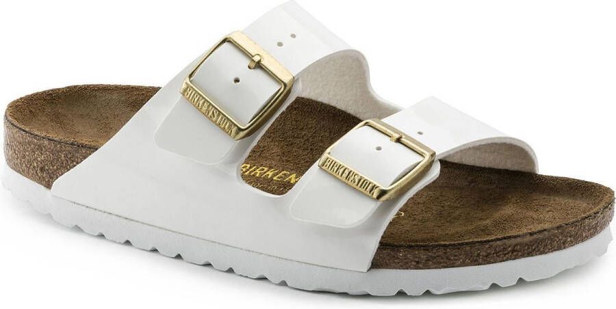 Birkenstock Arizona Slippers Patent White Regular fit | Wit | Imitatieleer - Foto 6