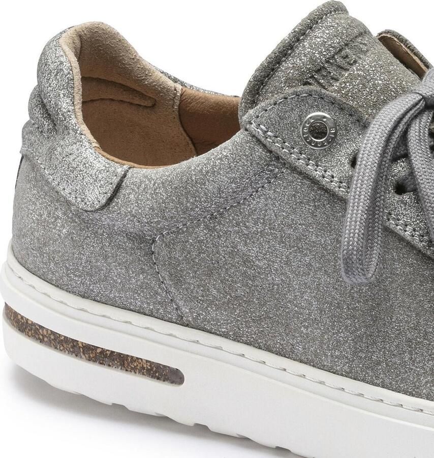 Birkenstock Bend Low Dames Sneakers Silver Metallic Narrow-fit Zilver Suède - Foto 3