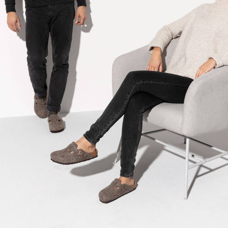 Birkenstock Boston BS Unisex slof bruin - Foto 2