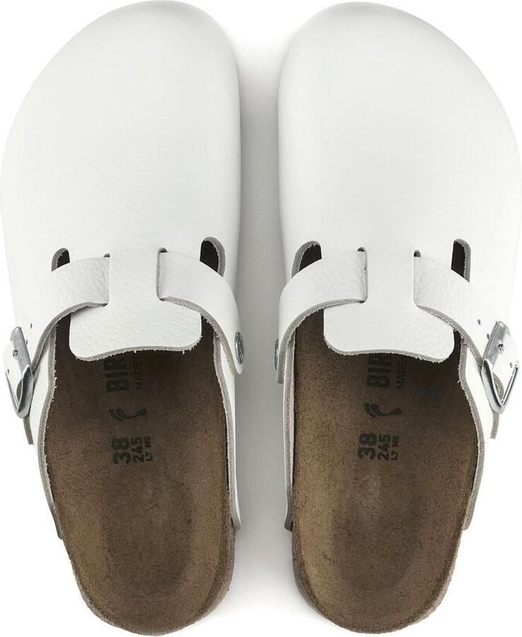 Birkenstock Klassieke Unisex Klomp Boston BS Wit Unisex - Foto 3