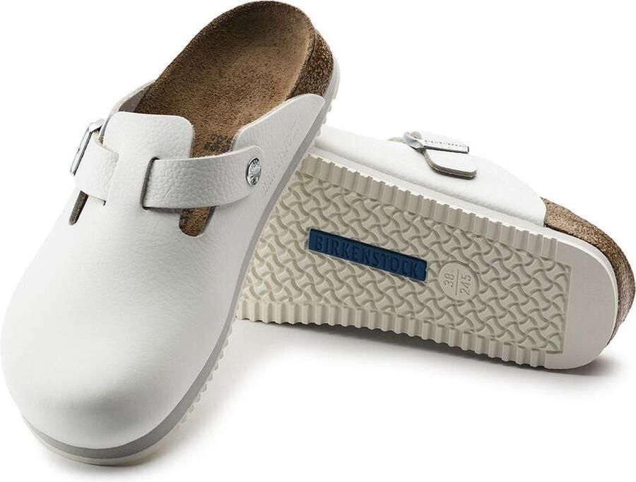 Birkenstock Klassieke Unisex Klomp Boston BS Wit Unisex - Foto 4