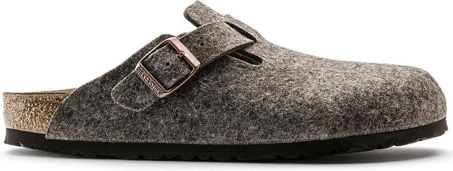 Birkenstock Wollen Boston Klompen Smalle Pasvorm Bruin Unisex - Foto 3