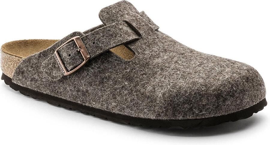 Birkenstock Wollen Boston Klompen Smalle Pasvorm Bruin Unisex - Foto 9