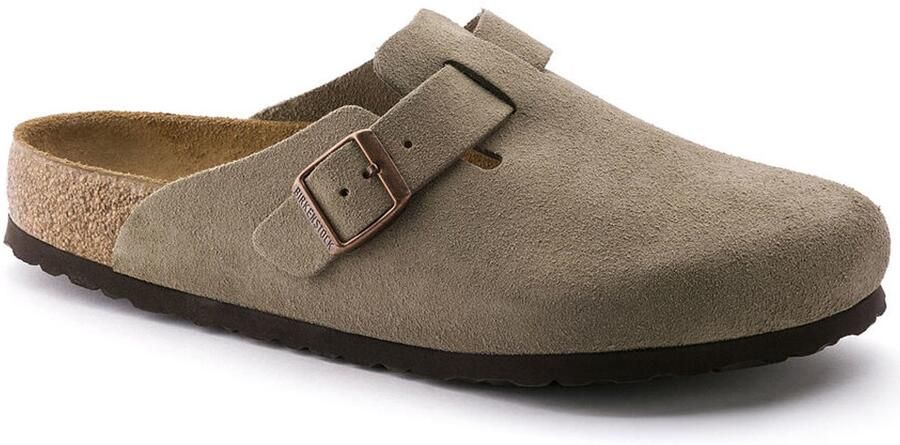 Birkenstock Boston Sfb Vl Taupe Taupe Schoenmaat 43 Slides & sandalen 560773