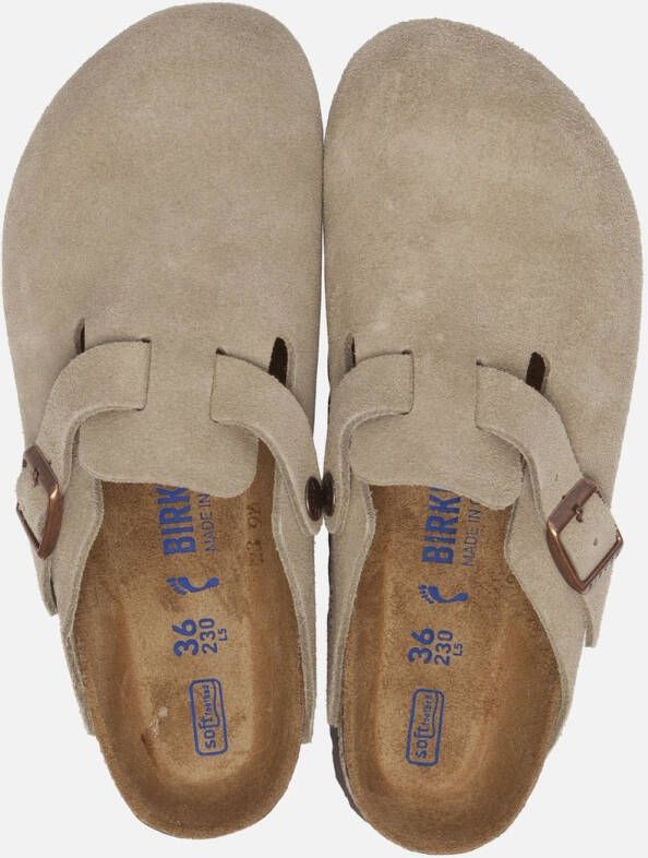 Birkenstock Boston Sfb Vl Taupe Taupe Schoenmaat 43 Slides & sandalen 560773