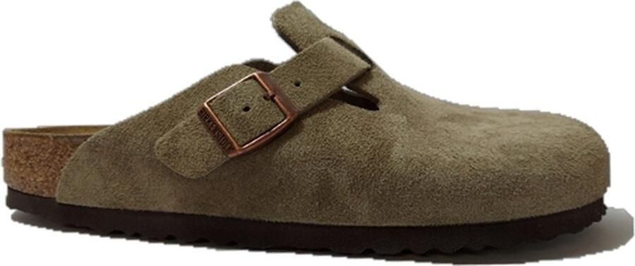 Birkenstock Boston SFB VL Narrow Unisex Clogs Taupe