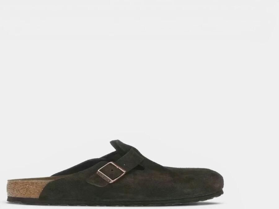 Birkenstock Klompen Boston Suede Mocha
