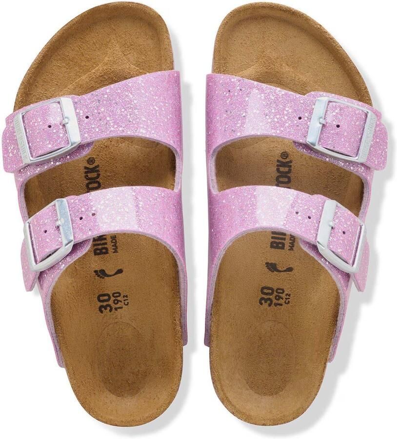 Birkenstock Kid's Arizona BF Cosmic Sparkle Sandalen Narrow roze bruin