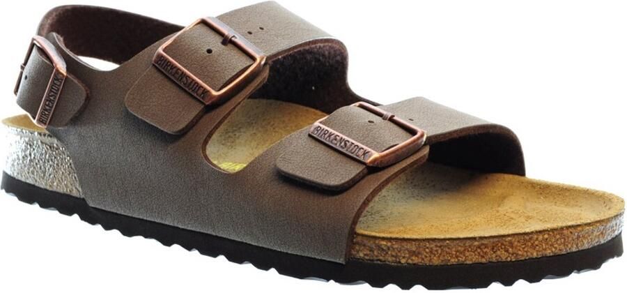 Birkenstock Milano Sandalen Mocha Narrow fit | Bruin | Imitatieleer