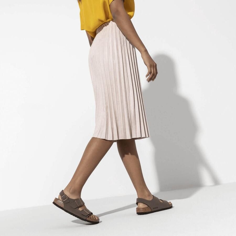 Birkenstock Milano Sandalen Mocha Narrow fit | Bruin | Imitatieleer