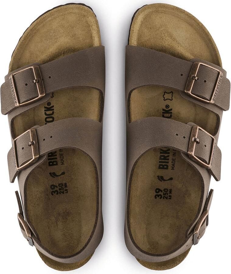 Birkenstock Milano Sandalen Mocha Narrow fit | Bruin | Imitatieleer - Foto 3