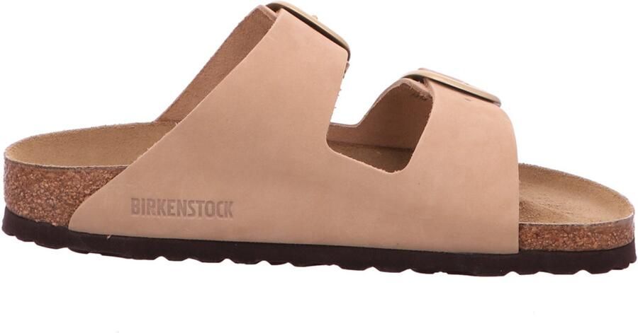 BIRKENSTOCK Slippers Dames Arizona Big Buckle Nubuck Beige - Foto 2