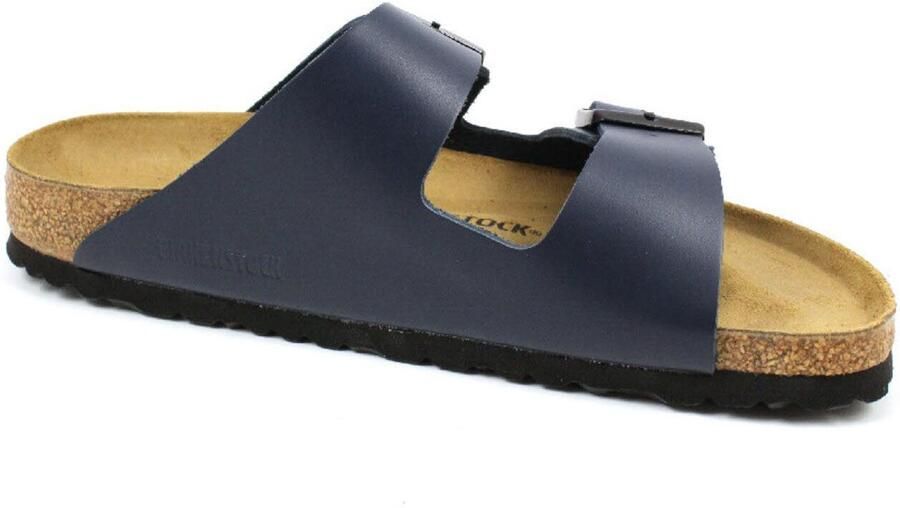 BIRKENSTOCK Muiltjes 'Pantolette Damen 51153 Glattleder in blau' blauw - Foto 3