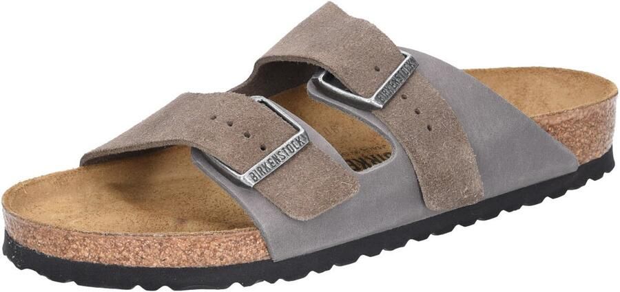 BIRKENSTOCK Slippers Arizona Suède Bruin