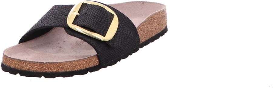 Birkenstock Sandalen Madrid Big Buckle Synthetik Python Black