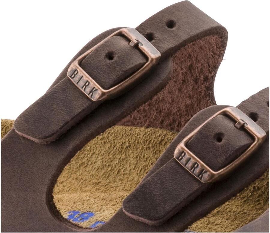 Birkenstock Women's Florida Soft Footbed Leather Oiled Sandalen Regular bruin - Foto 3