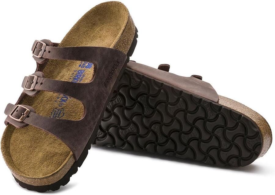 Birkenstock Women's Florida Soft Footbed Leather Oiled Sandalen Regular bruin - Foto 5