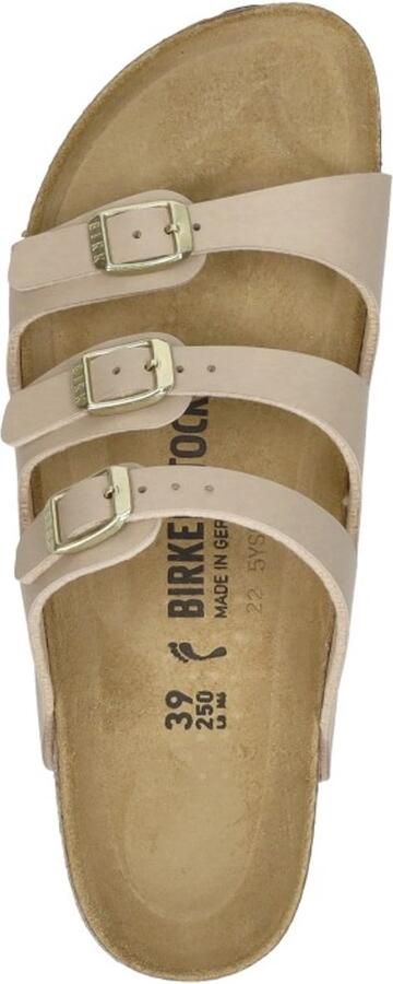 Birkenstock Women's Florida Birko-Flor Sandalen Narrow beige