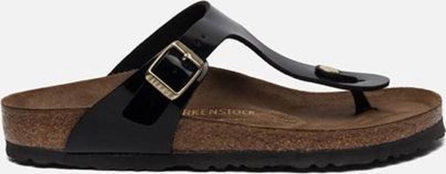 Birkenstock Gizeh Slippers Zwart Lak - Foto 4