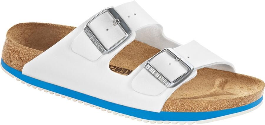 Birkenstock Heren Muil Arizona SL 54253 Wit Blauw