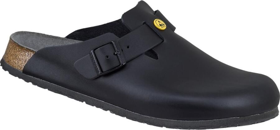 Birkenstock Leren Klompen met EVA Zool Black Dames
