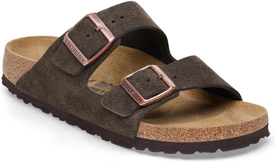 BIRKENSTOCK Slippers Arizona Maat: 43 Materiaal: Leer Kleur: Bruin - Foto 2