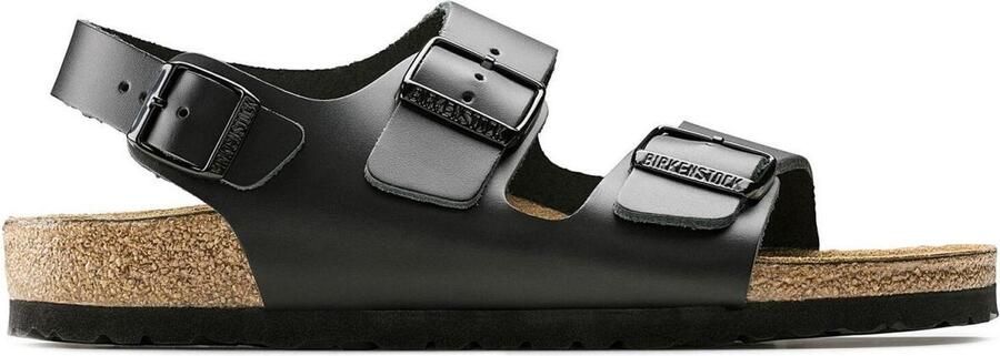 Birkenstock Zwarte Sandalen met Leren en Synthetische Voering Black - Foto 5
