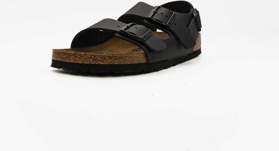 Birkenstock Zwarte Sandalen met Leren en Synthetische Voering Black - Foto 4