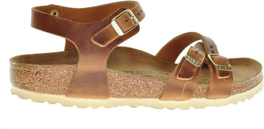 Birkenstock Kumba Dames Sandalen Cognac Narrow fit | Cognac | Nubuck - Foto 3