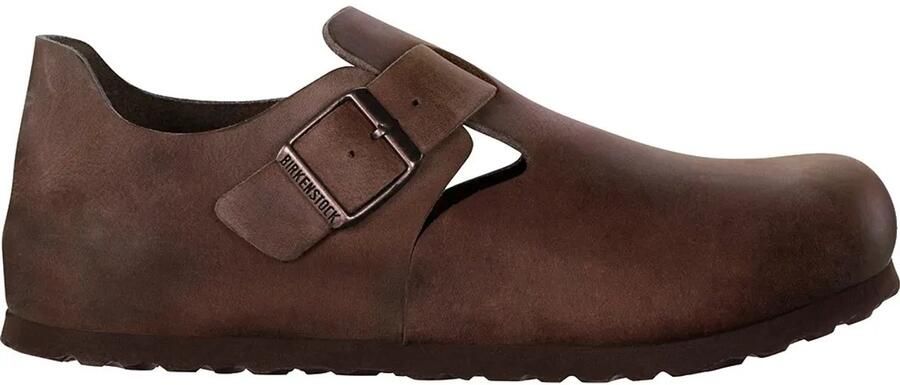 Birkenstock London Leoi Habana Narrow Sandalen Bruin Man