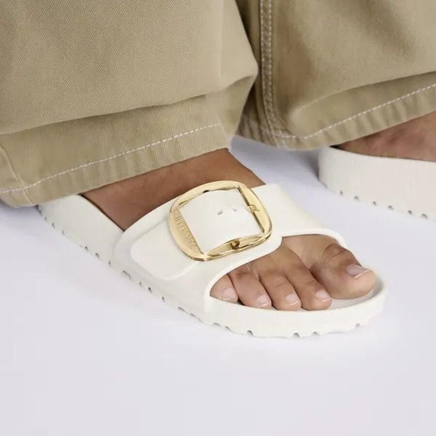BIRKENSTOCK Badslippers Dames Madrid Big Buckle Eva Rubber Wit - Foto 7