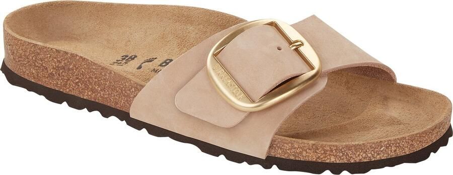 Birkenstock MADRID BIG BUCKLE NUBUCK LEATHER SANDCASTLE NARROW-37(4061418205827)