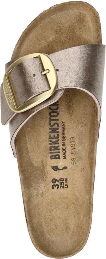 BIRKENSTOCK Slippers Dames Madrid Big Buckle Dames Maat: 43 Kleur: Taupe - Foto 4