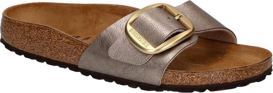 BIRKENSTOCK Slippers Dames Madrid Big Buckle Dames Maat: 43 Kleur: Taupe - Foto 3