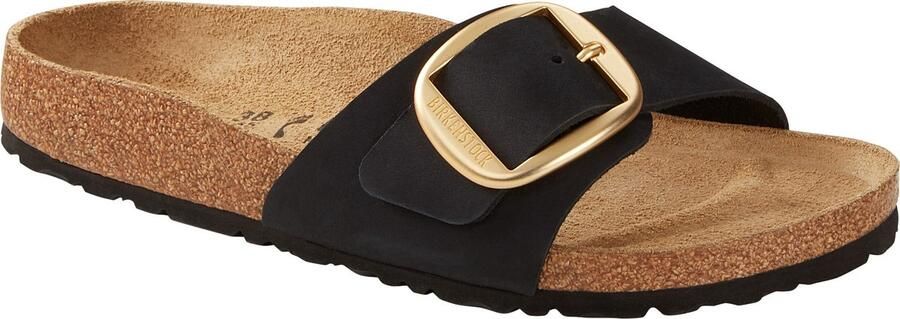 Birkenstock Madrid Big Buckle Slippers Zwart Dames