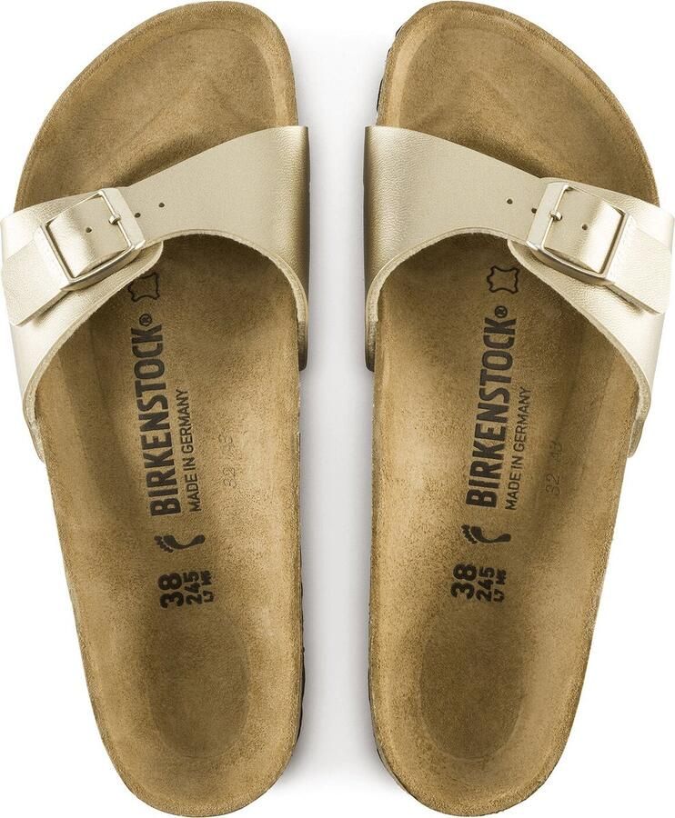 BIRKENSTOCK Slippers Madrid Maat: 40 Materiaal: Leatherlook Kleur: Goud - Foto 9