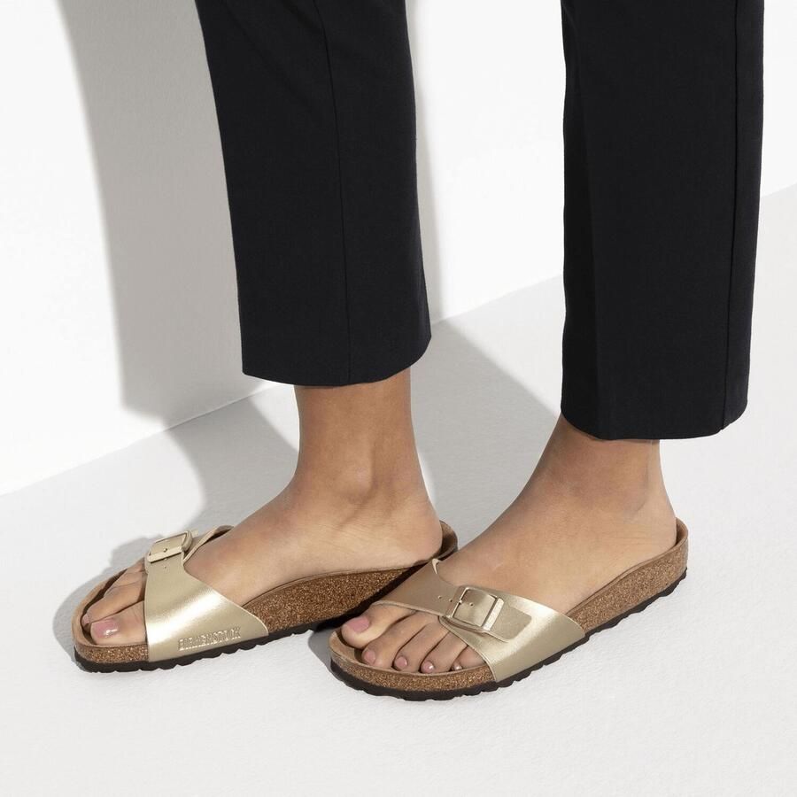 BIRKENSTOCK Slippers Madrid Maat: 40 Materiaal: Leatherlook Kleur: Goud - Foto 5