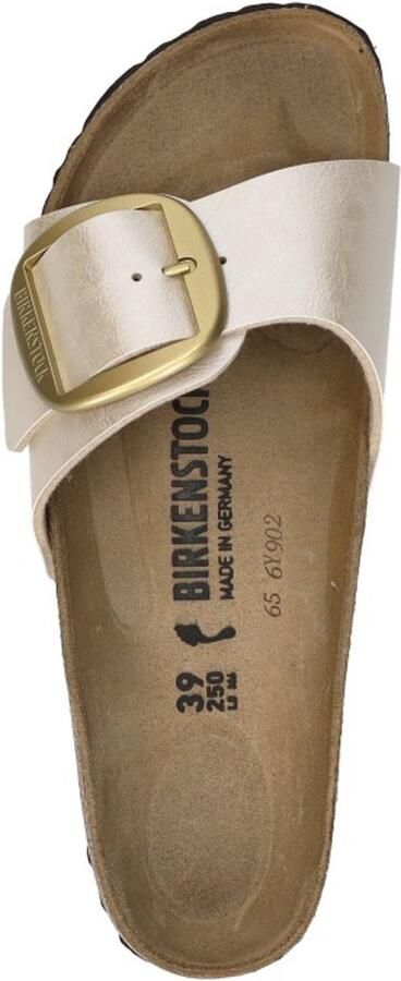 BIRKENSTOCK Slippers Dames Madrid Big Buckle Dames Maat: 40 Materiaal: Leer Kleur: Wit - Foto 8