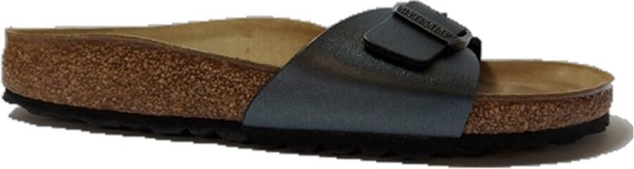 Birkenstock Madrid Dames Slippers Metallic Black Narrow fit | Zwart | Imitatieleer - Foto 11