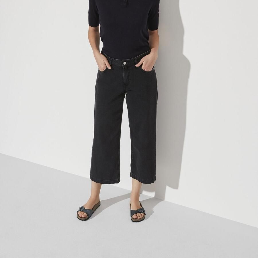 Birkenstock Madrid Dames Slippers Metallic Black Narrow fit | Zwart | Imitatieleer - Foto 3