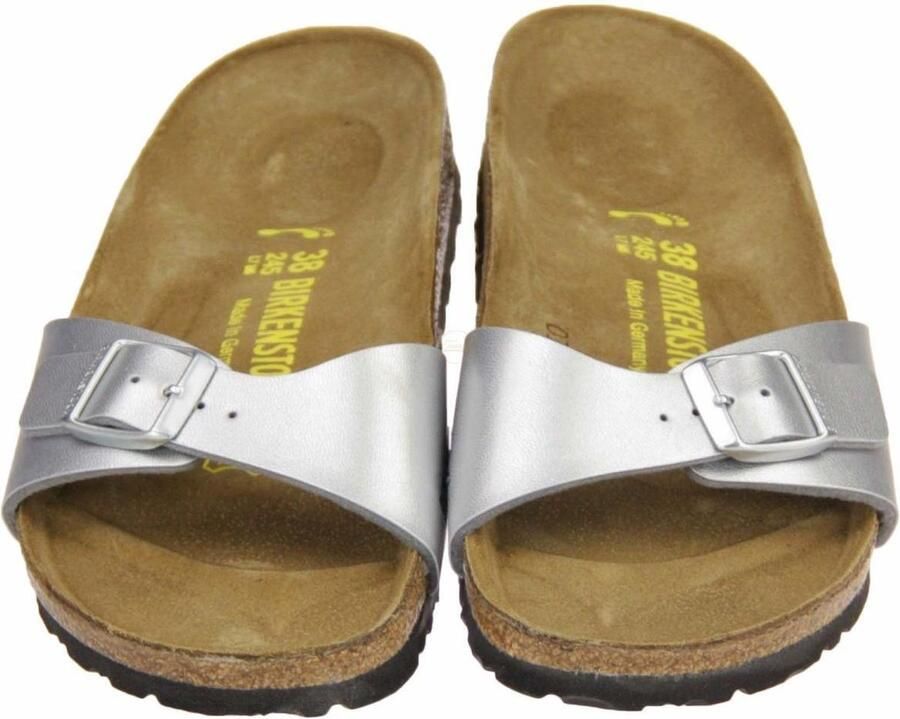 Birkenstock Zilveren Slide Sandalen Madrid Stijl Gray - Foto 5