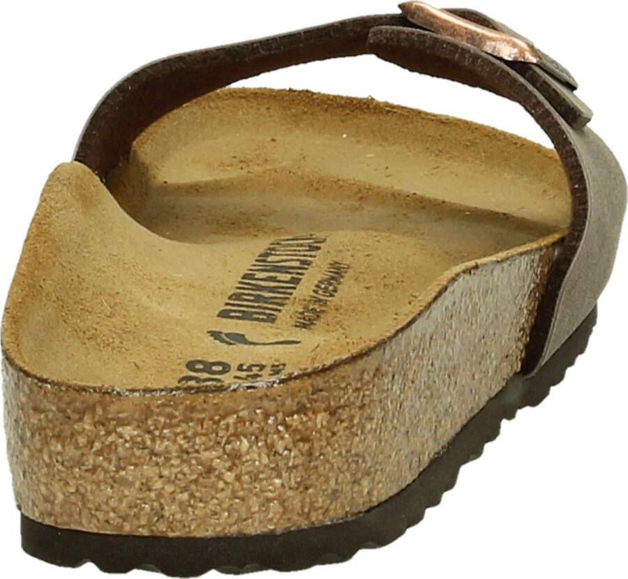 Birkenstock Madrid Slippers Mocha Regular fit | Bruin | Imitatieleer - Foto 4