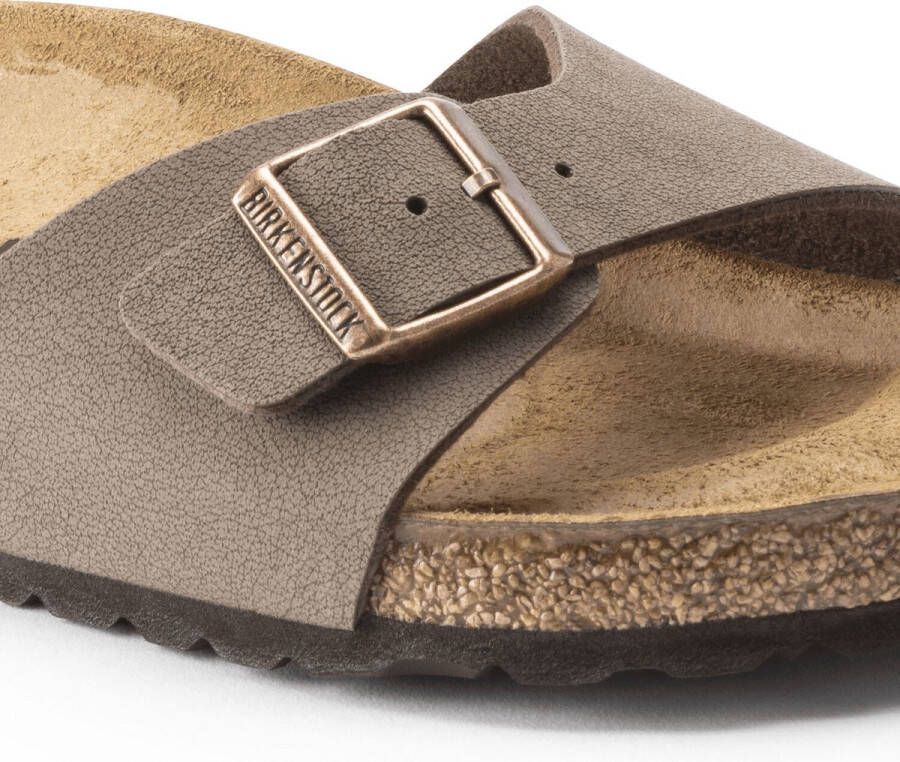Birkenstock Madrid Slippers Mocha Regular fit | Bruin | Imitatieleer - Foto 7