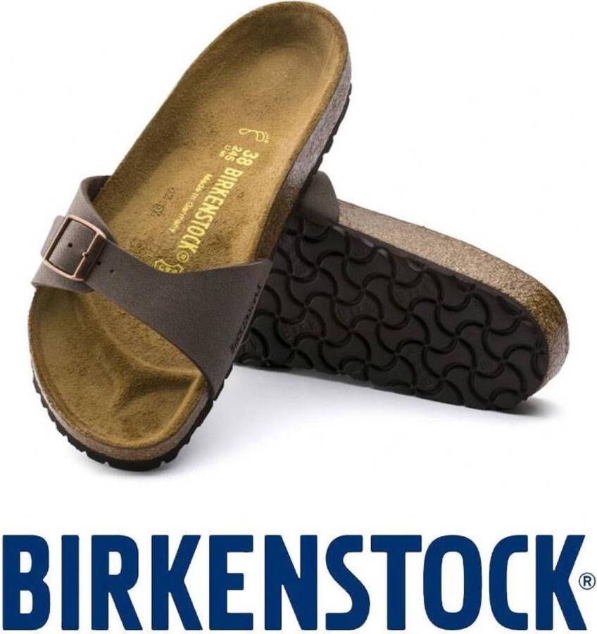 Birkenstock Madrid Slippers Mocha Regular fit | Bruin | Imitatieleer - Foto 2