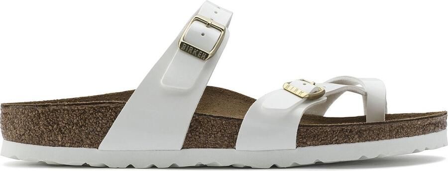 Birkenstock Mayari Dames Slippers White Patent Regular fit | Wit | Imitatieleer - Foto 4