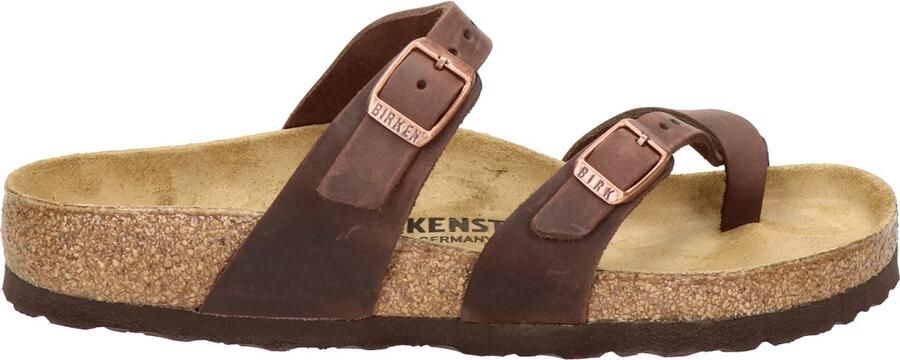 Birkenstock Women's Mayari Natural Leather Oiled Sandalen Regular bruin - Foto 3